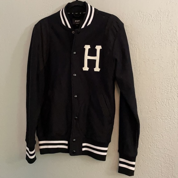 ⚡️HP⚡️HUF Classic H Varsity Jacket - Picture 2 of 7